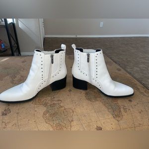White Ankle Boots